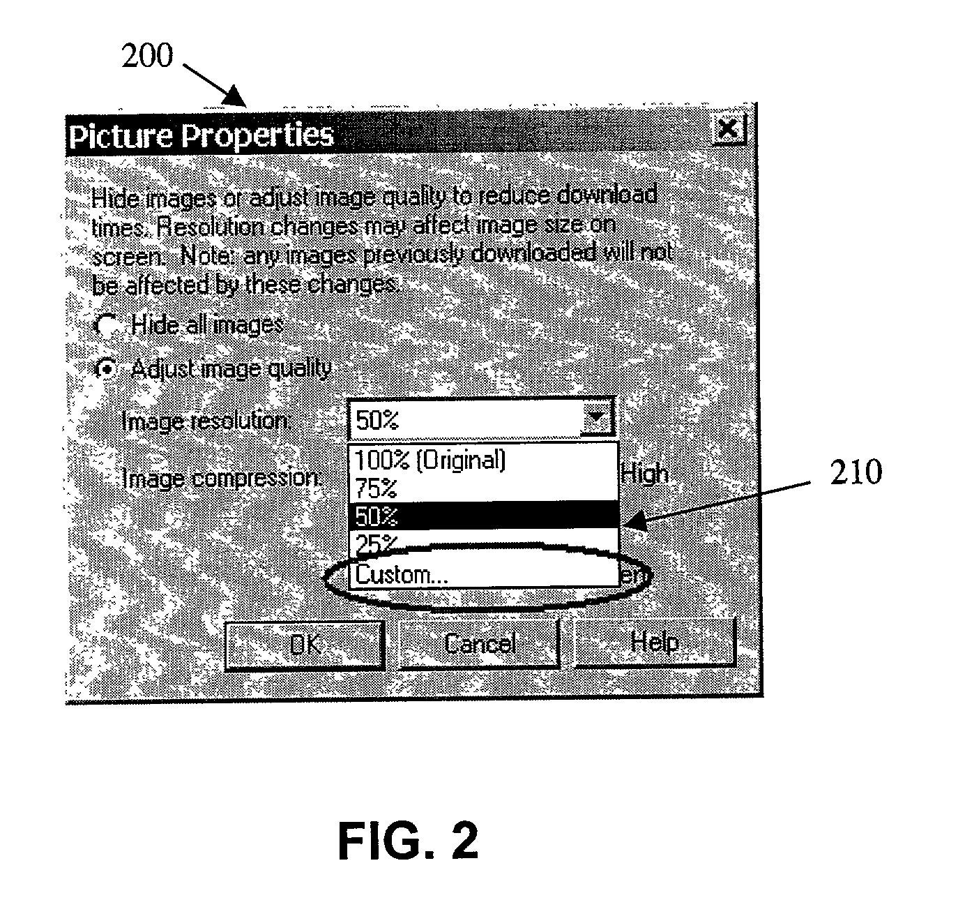 System for and method of selecting and presenting user customizable preferences