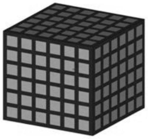 Electron beam partition scanning forming method for porous tungsten material