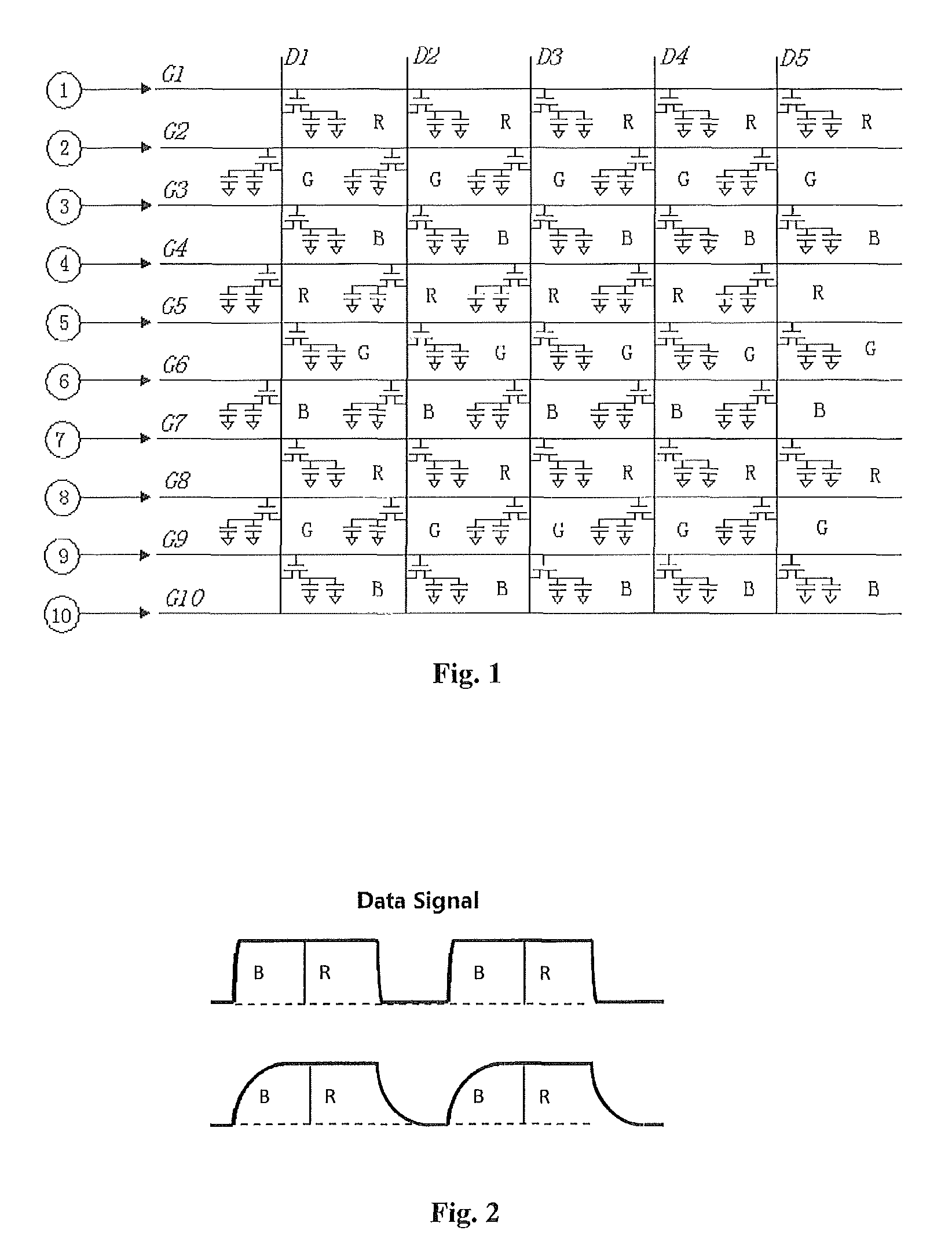 Tri-gate display panel