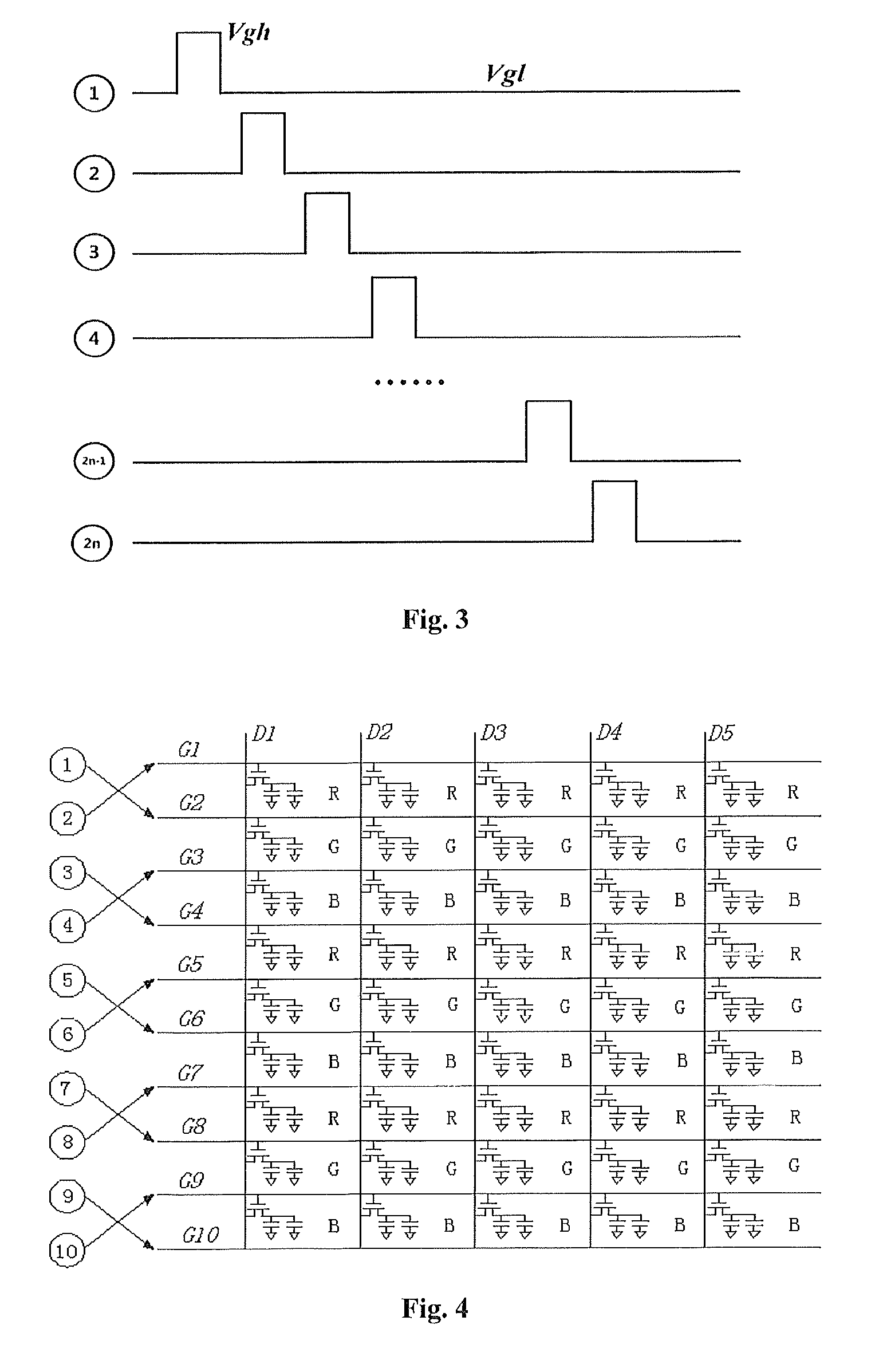 Tri-gate display panel