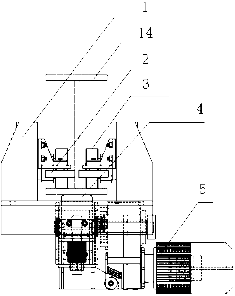 Constant-pressure friction driving trolley of hanging type hoisting equipment and method