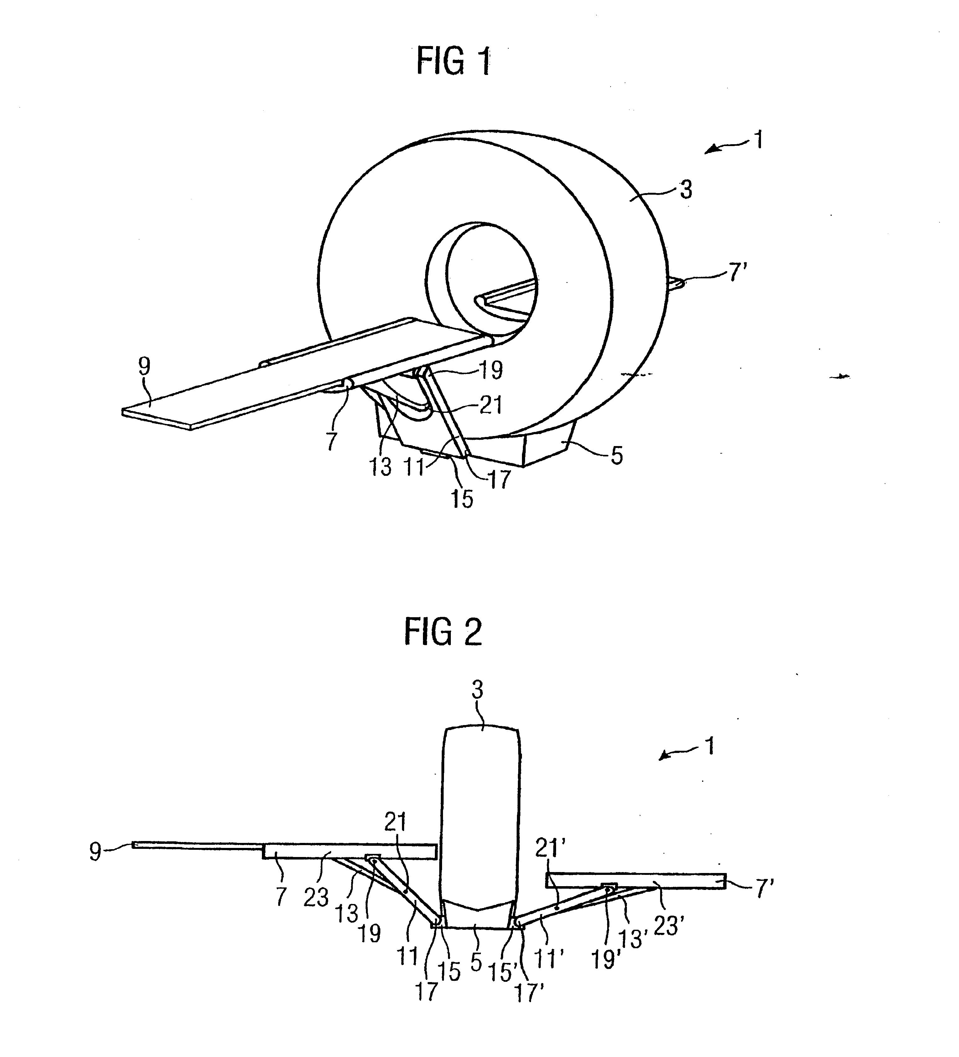 Patient positioning device for a computer tomograph