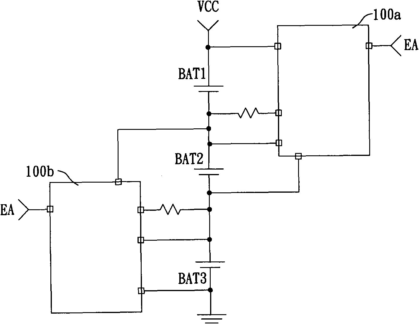 Battery balanced charging controller and battery module thereof