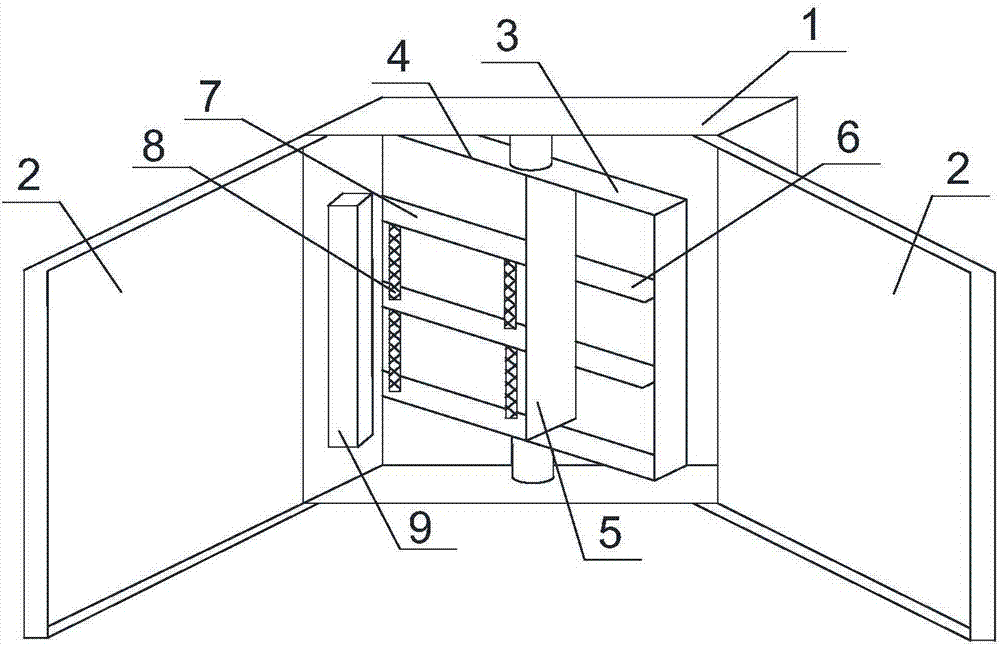Rotation washing mirror of built-in storage device