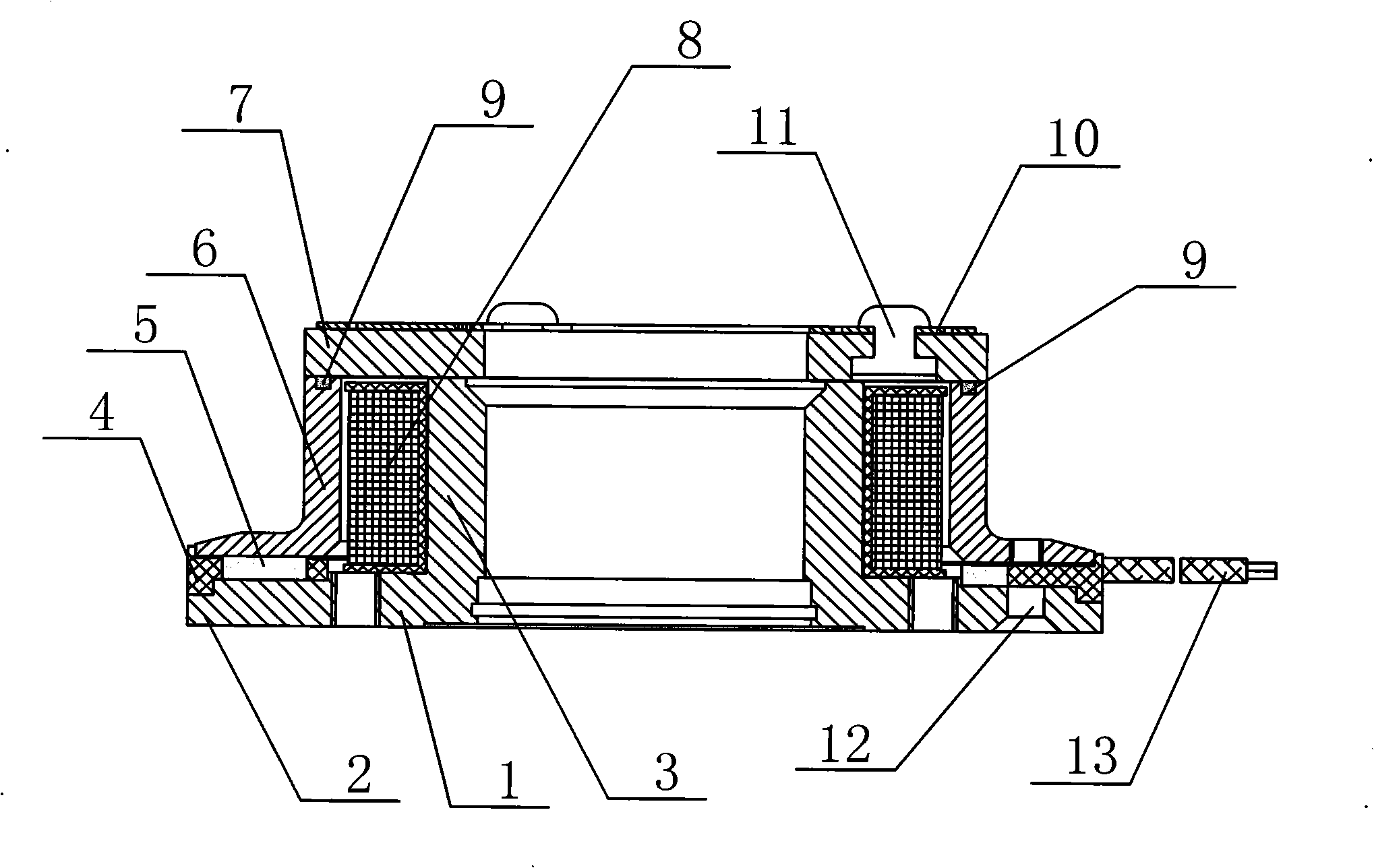Permanent magnet safe brake with high friction coefficient