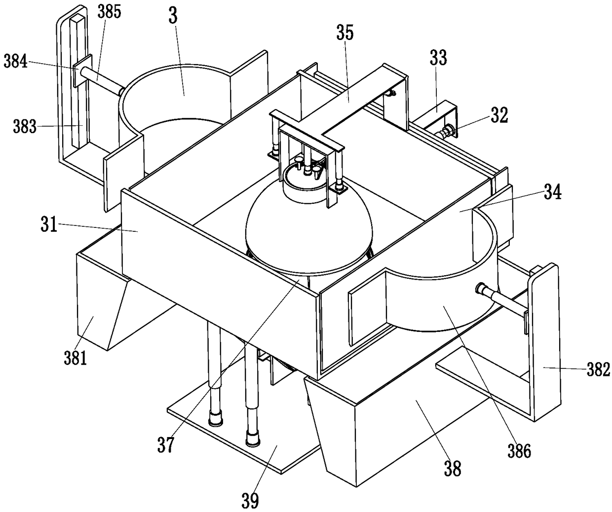 Biological ceramsite filter material granulation system, and filter material granulation technology