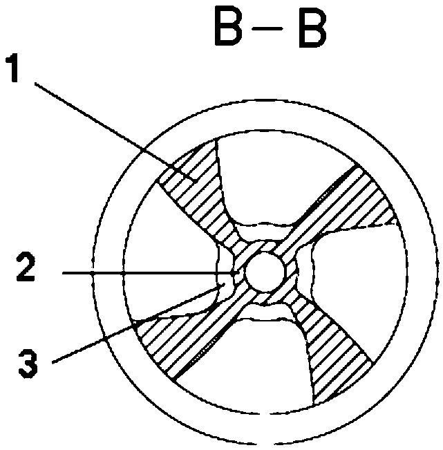 Core structure for enhancing magnetic focusing force in the central region of superconducting cyclotron