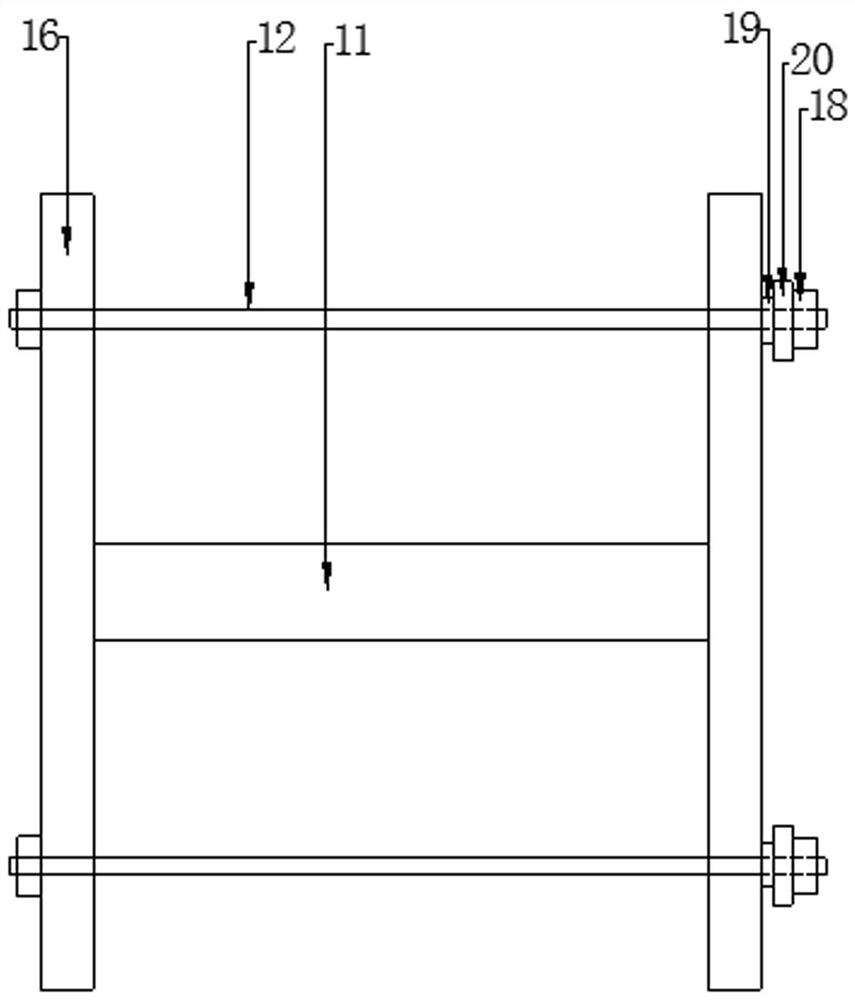 A test device, system and method for simulating long-term axial load and impact coupling disasters of components