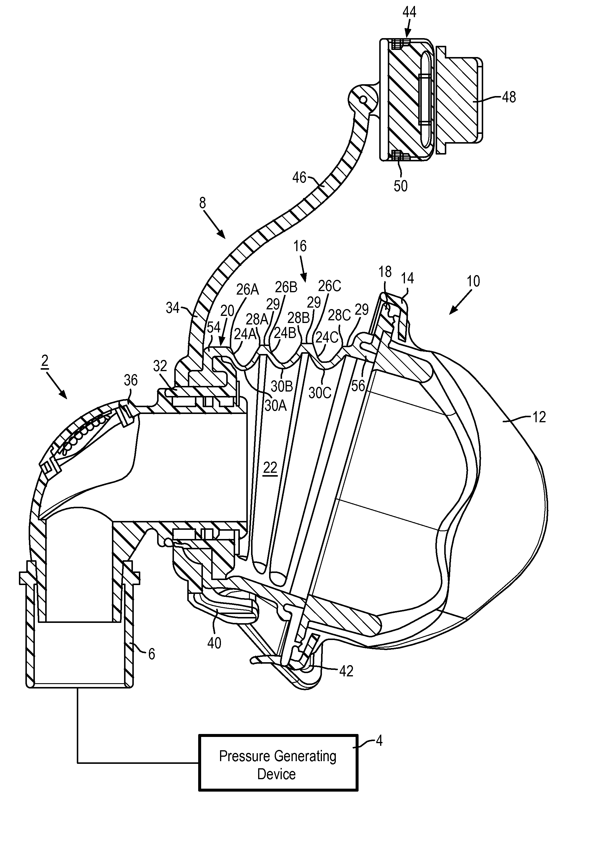 Patient interface device including a dynamic self adjustment mechanism