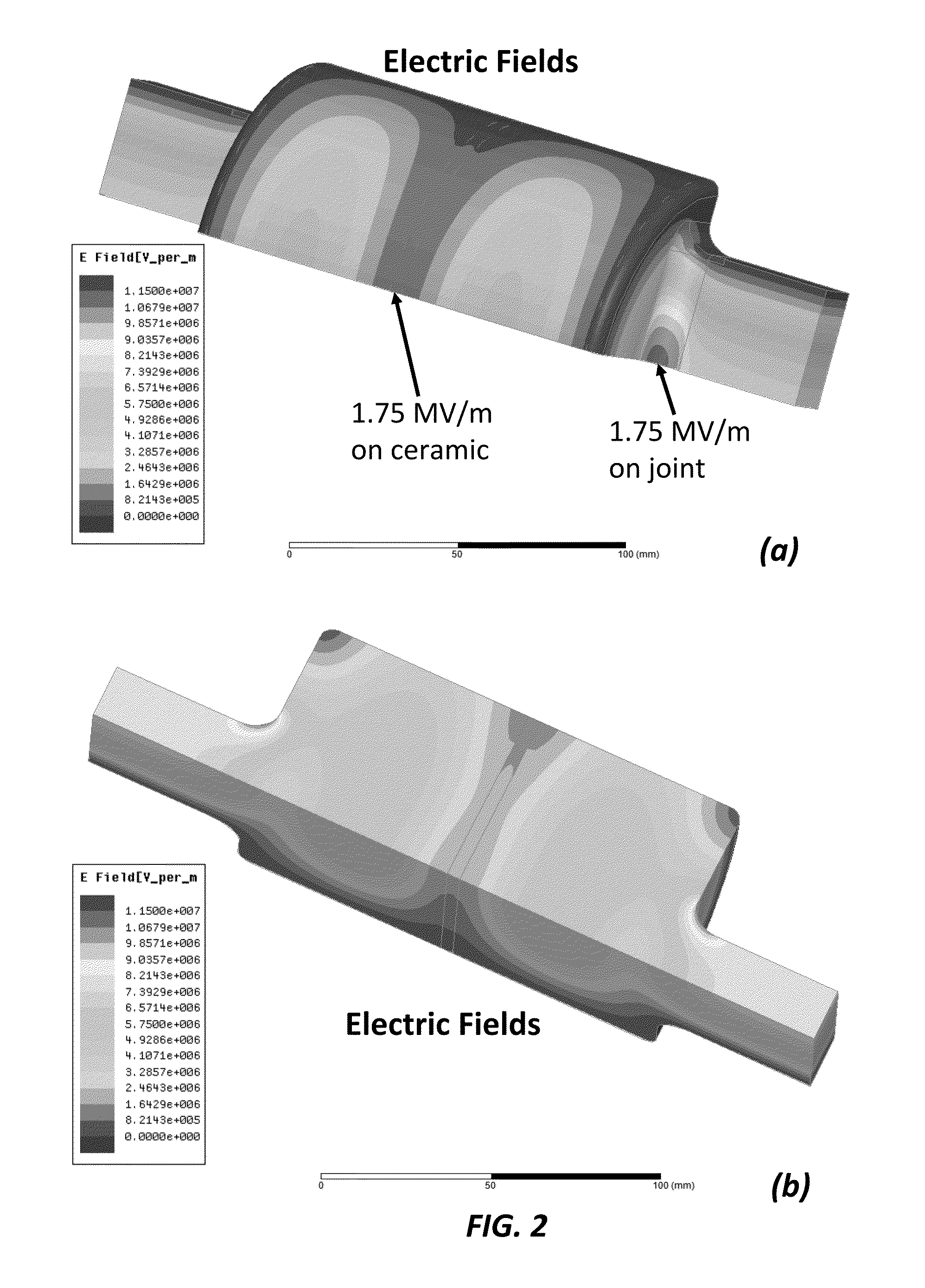 RF window assembly comprising a ceramic disk disposed within a cylindrical waveguide which is connected to rectangular waveguides through elliptical joints