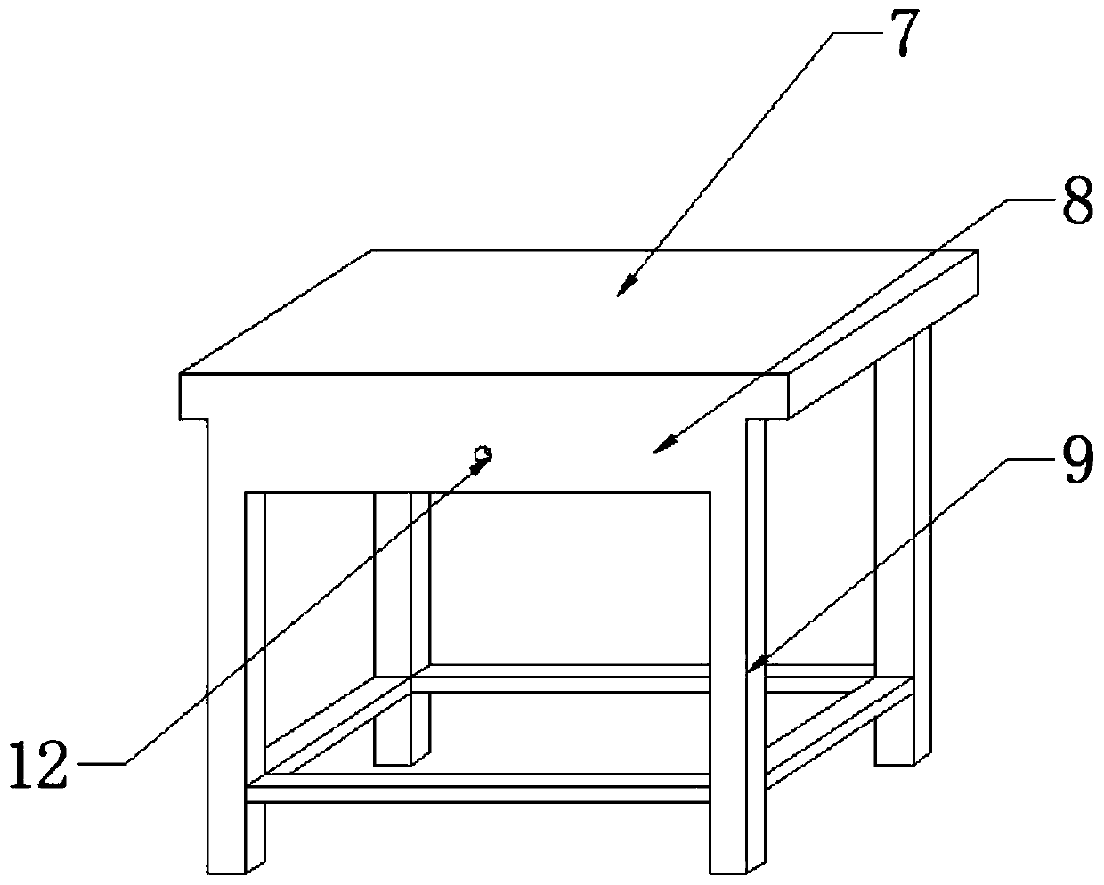 Picnic table and chair easy to disassemble and assemble