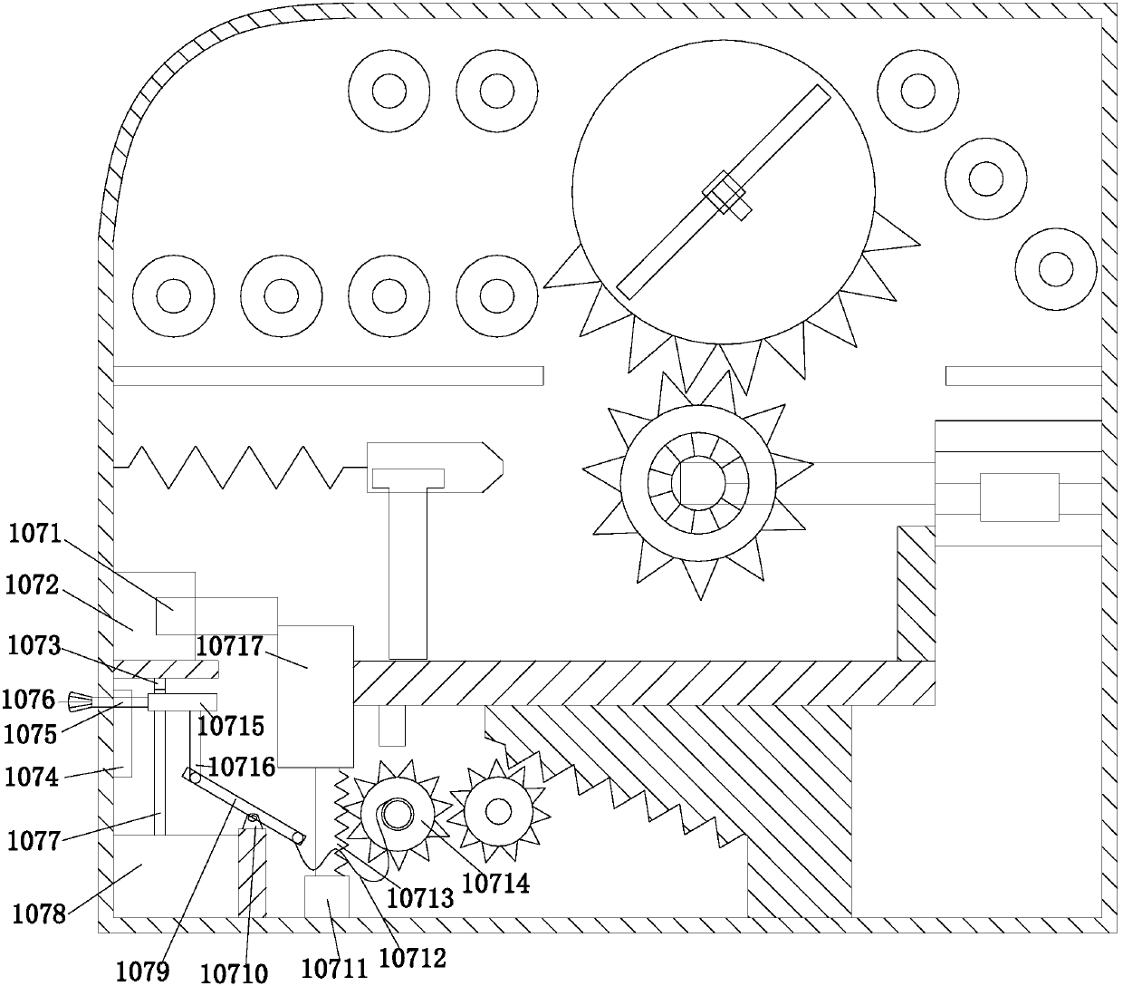 Building timber cutting mechanical device