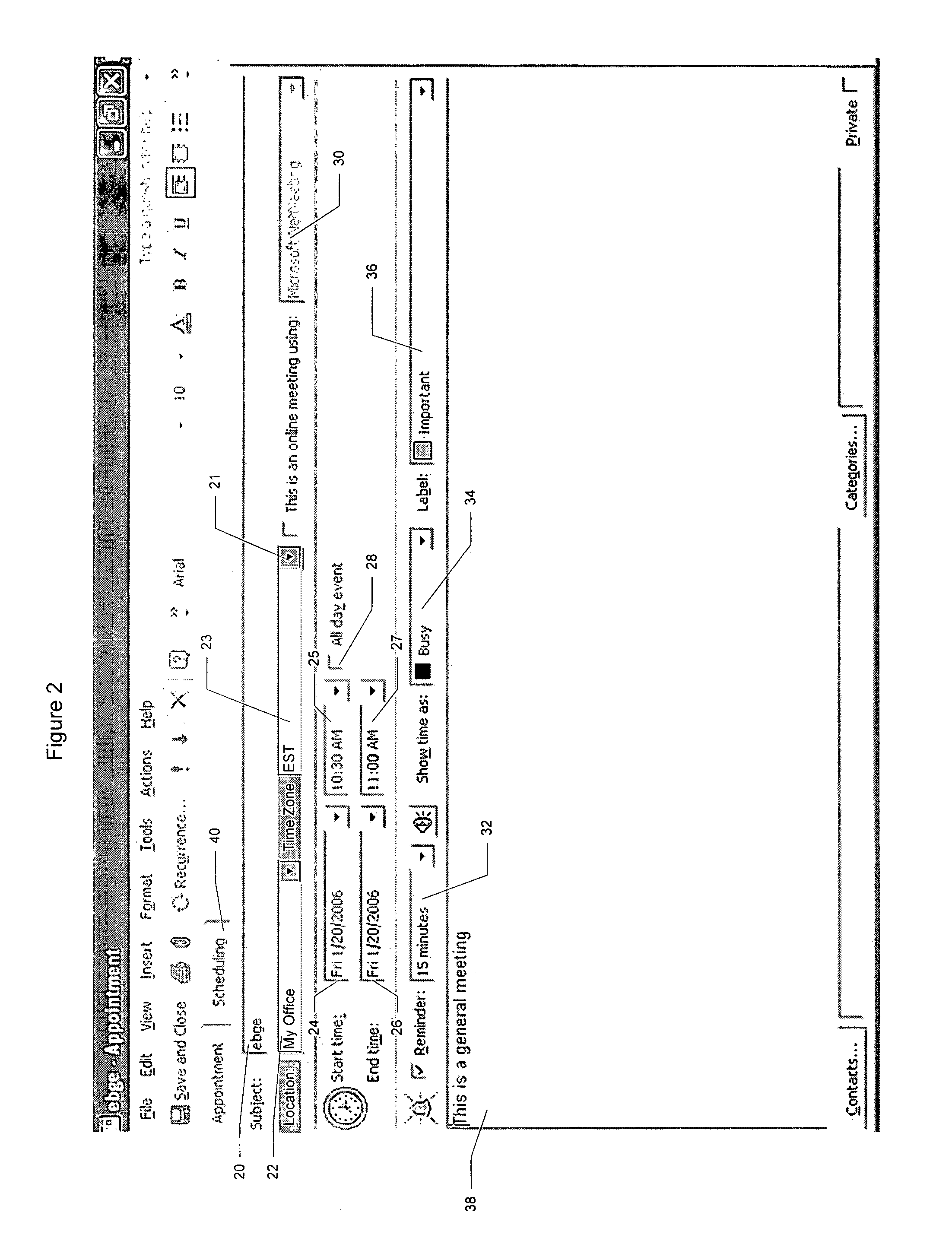 Method and apparatus for scheduling appointments for single location entries