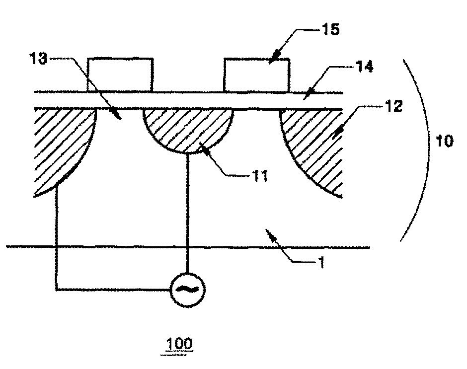 Ring-type field effect transistor for terahertz wave detection, which uses gate metal as antenna
