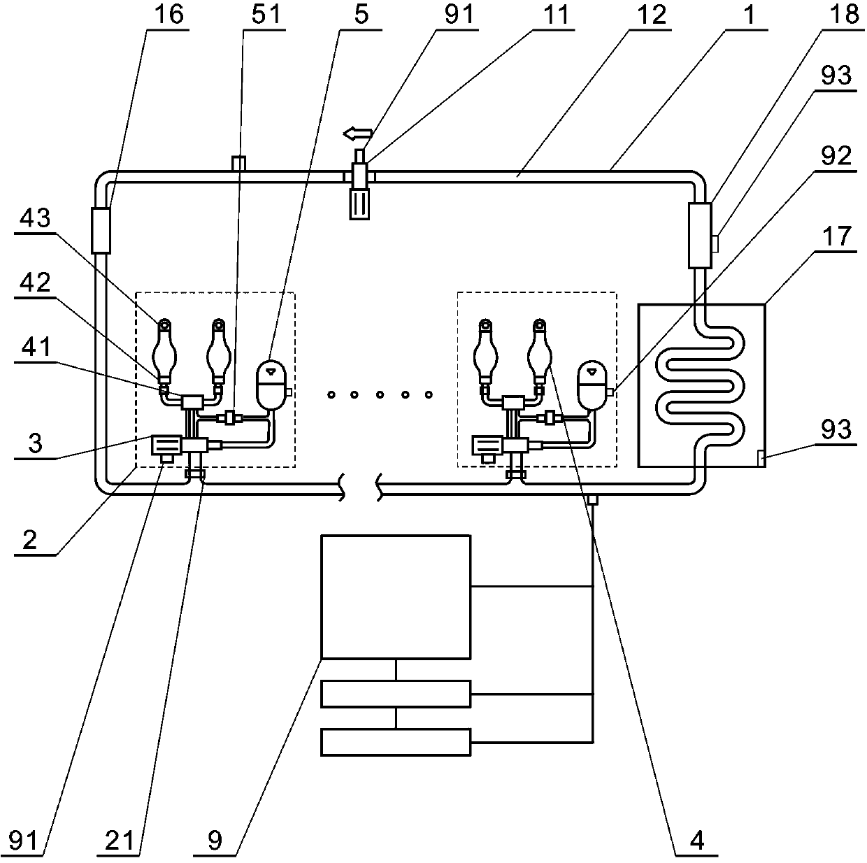 Robot bionic hydraulic system