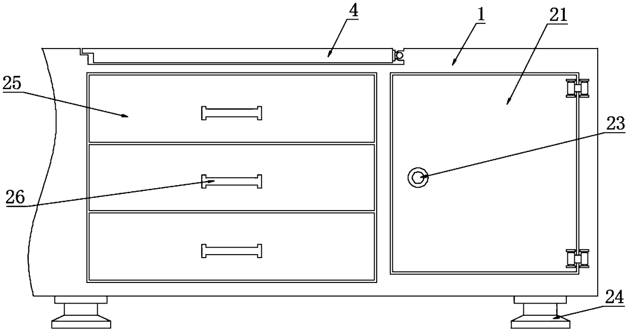 Intelligent lifting kitchen floor cabinet