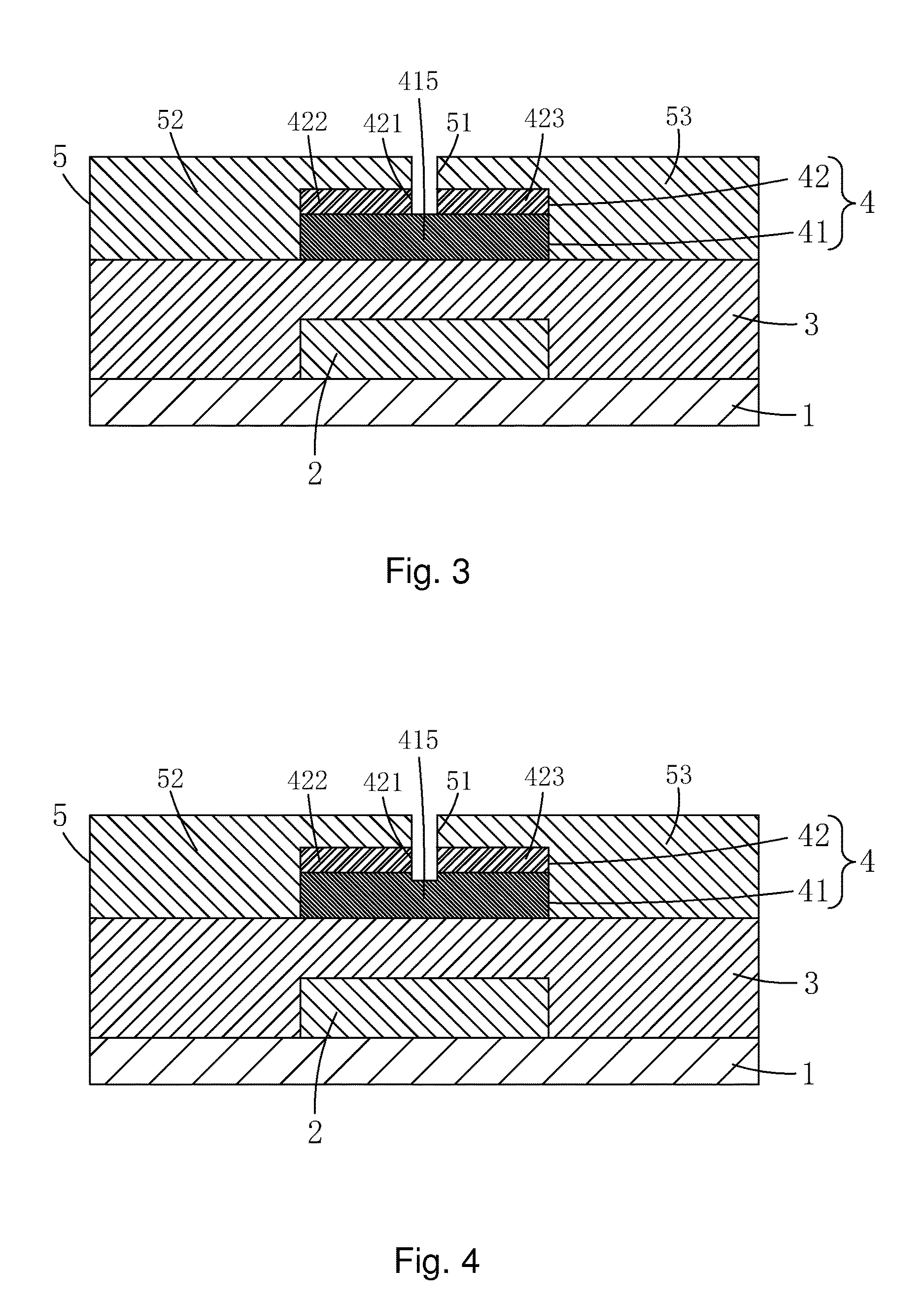 TFT substrate structure and manufacturing method thereof