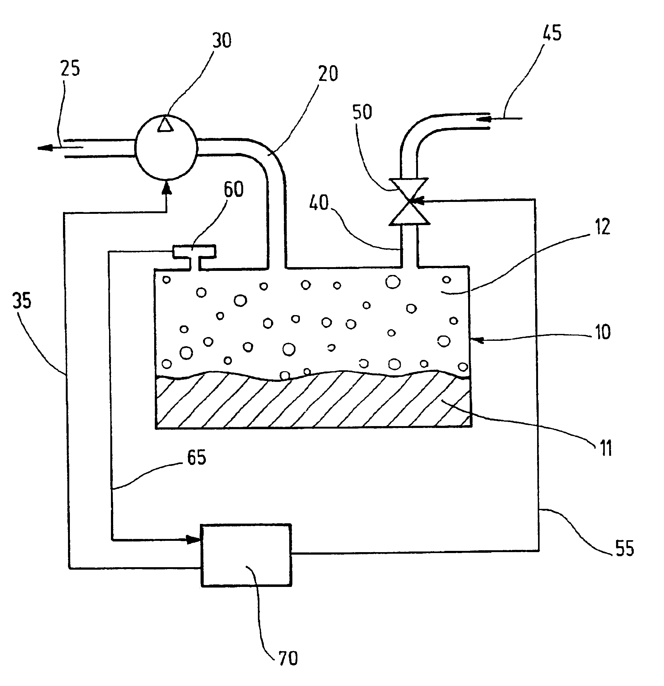 Method and arrangement for checking the tightness of a vessel
