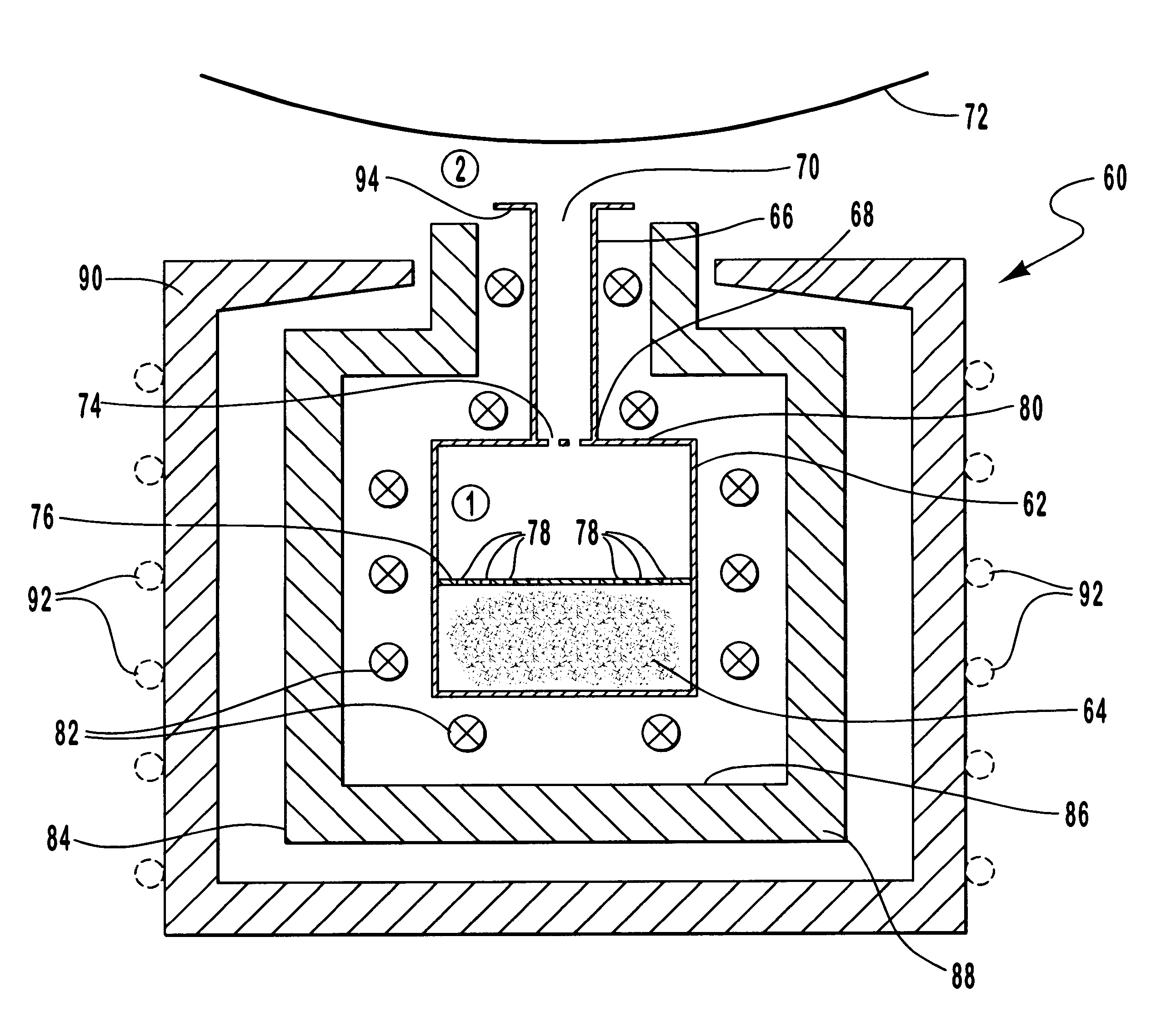 Linear aperture deposition apparatus and coating process