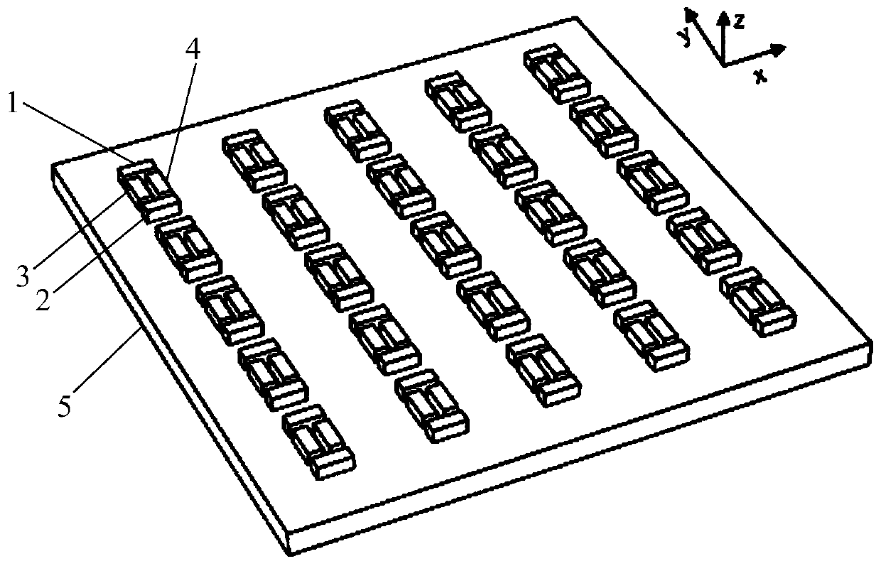 Polarization-state control optical switch based on surface plasmon super-surface
