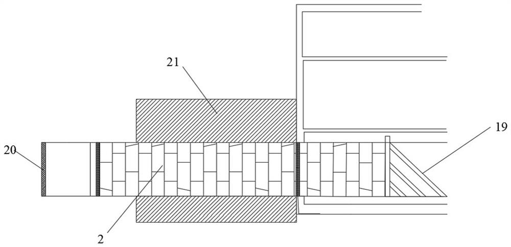 An expansion excavation structure and construction method for shield tunnel foundation