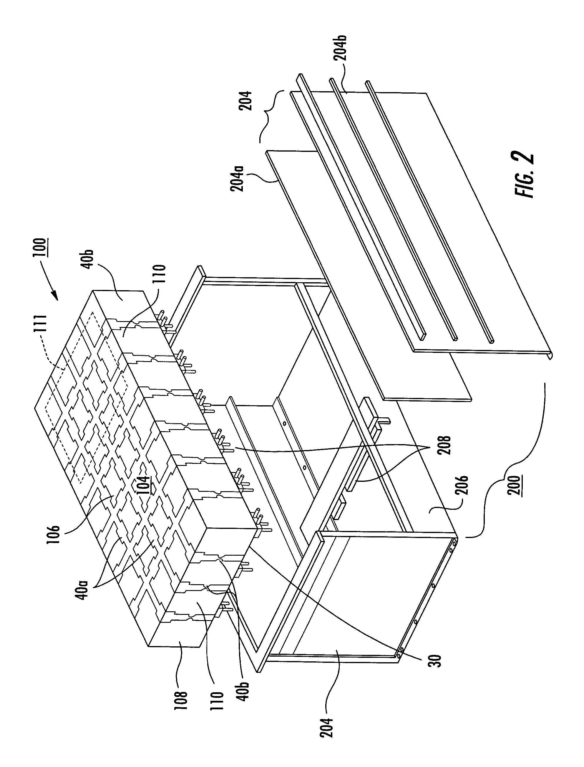 Phased array antenna absorber and associated methods