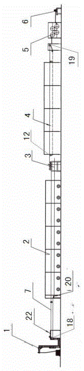 A combined drying and setting powder dot coating machine