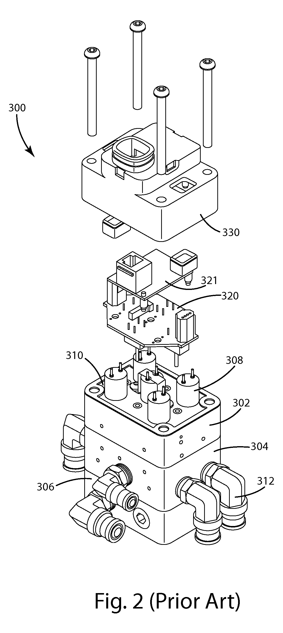 Integrated manifold system for controlling an air suspension