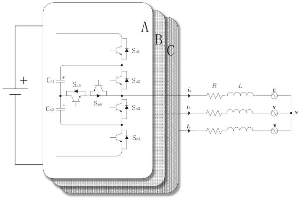 T-type five-level NNPC converter and modulation method applicable to converter