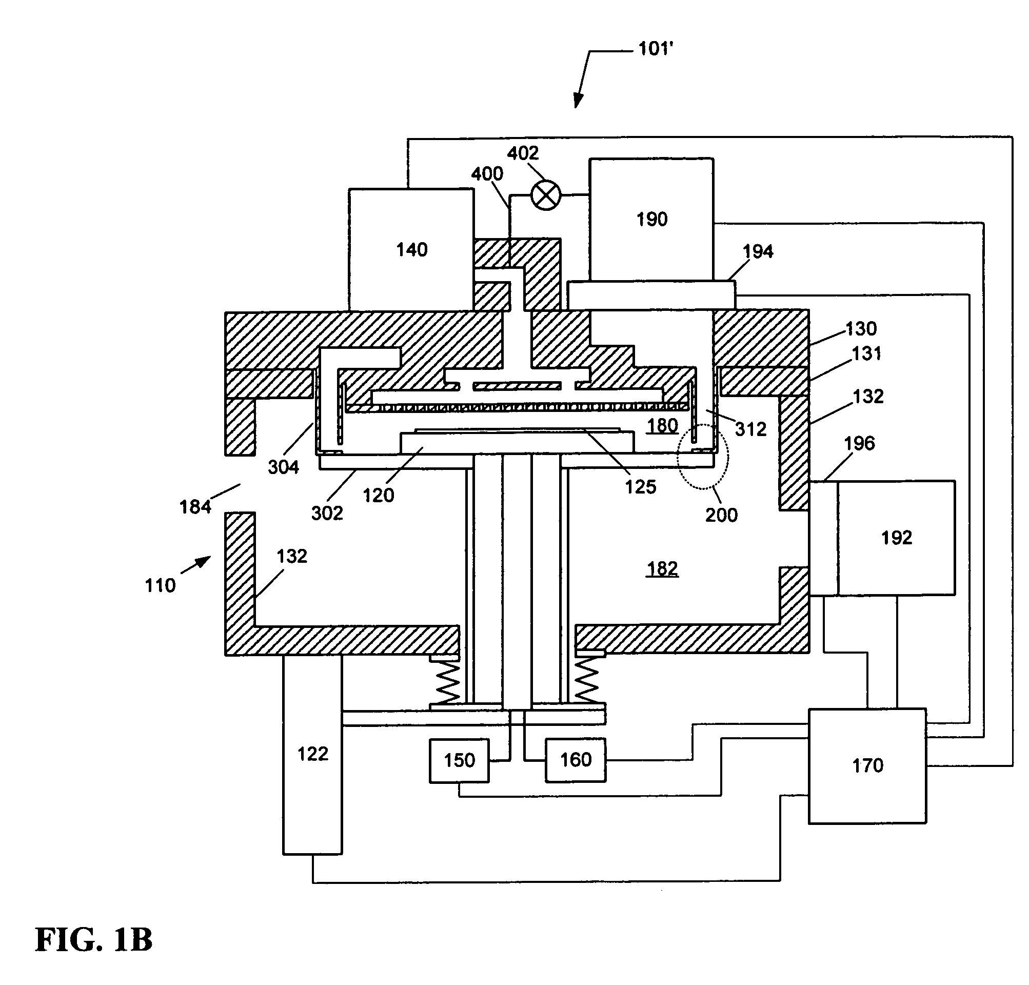 Exhaust system for a vacuum processing system