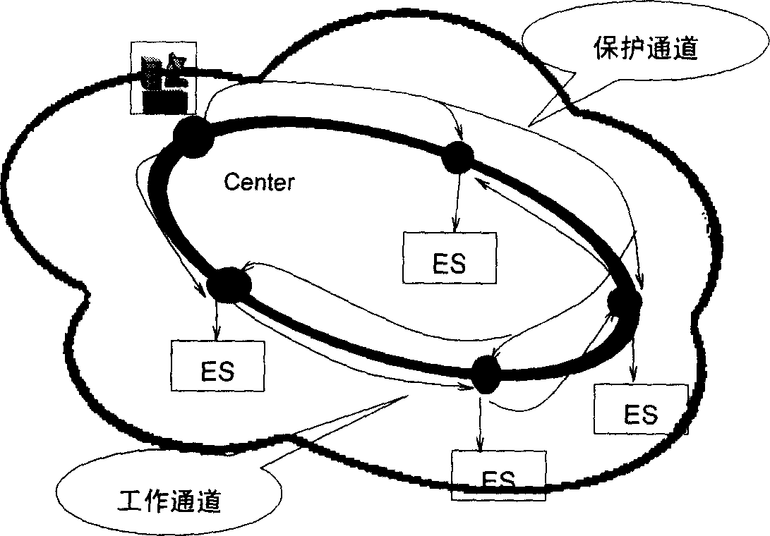 Transmission method and process device of Ethernet service signal in wave division duplex network