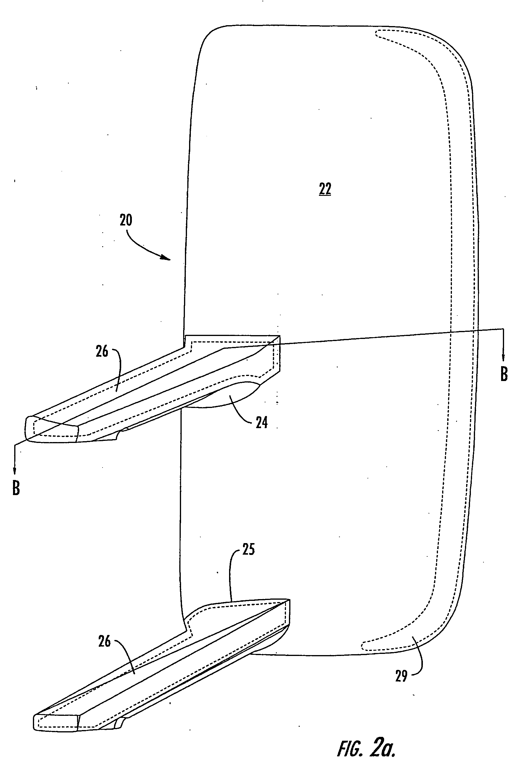 Fillable and stiffened rearview mirror assembly