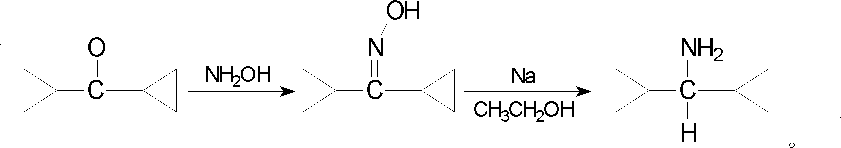 Preparation method of medicine intermediate di-cyclopropyl methylamine