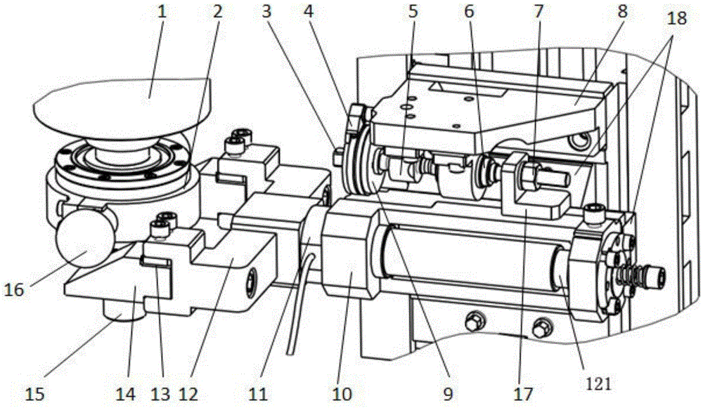 Mechanical device for multi-angle milling force loading of high-speed spindle unit