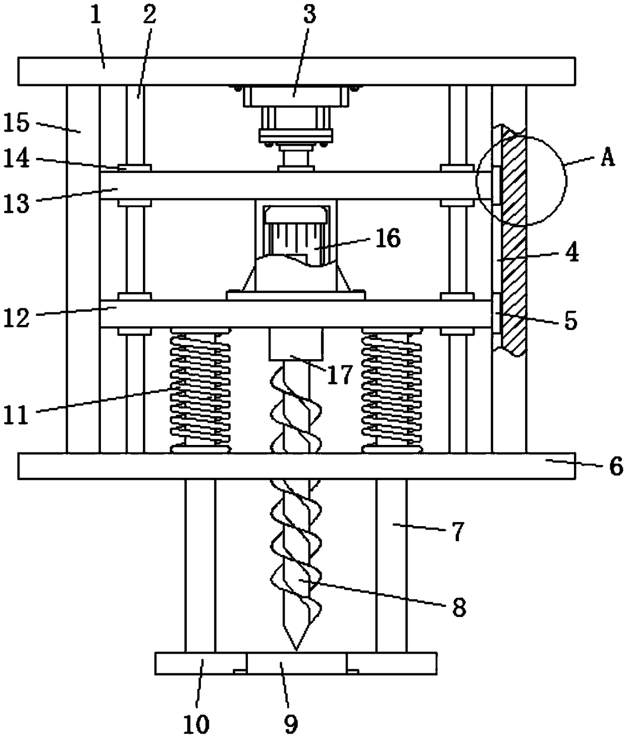 Drilling equipment based on industrial machine