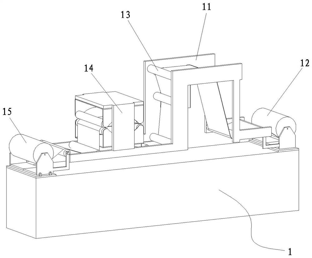 Mechanical production device and process for non-liner down-proof fabric