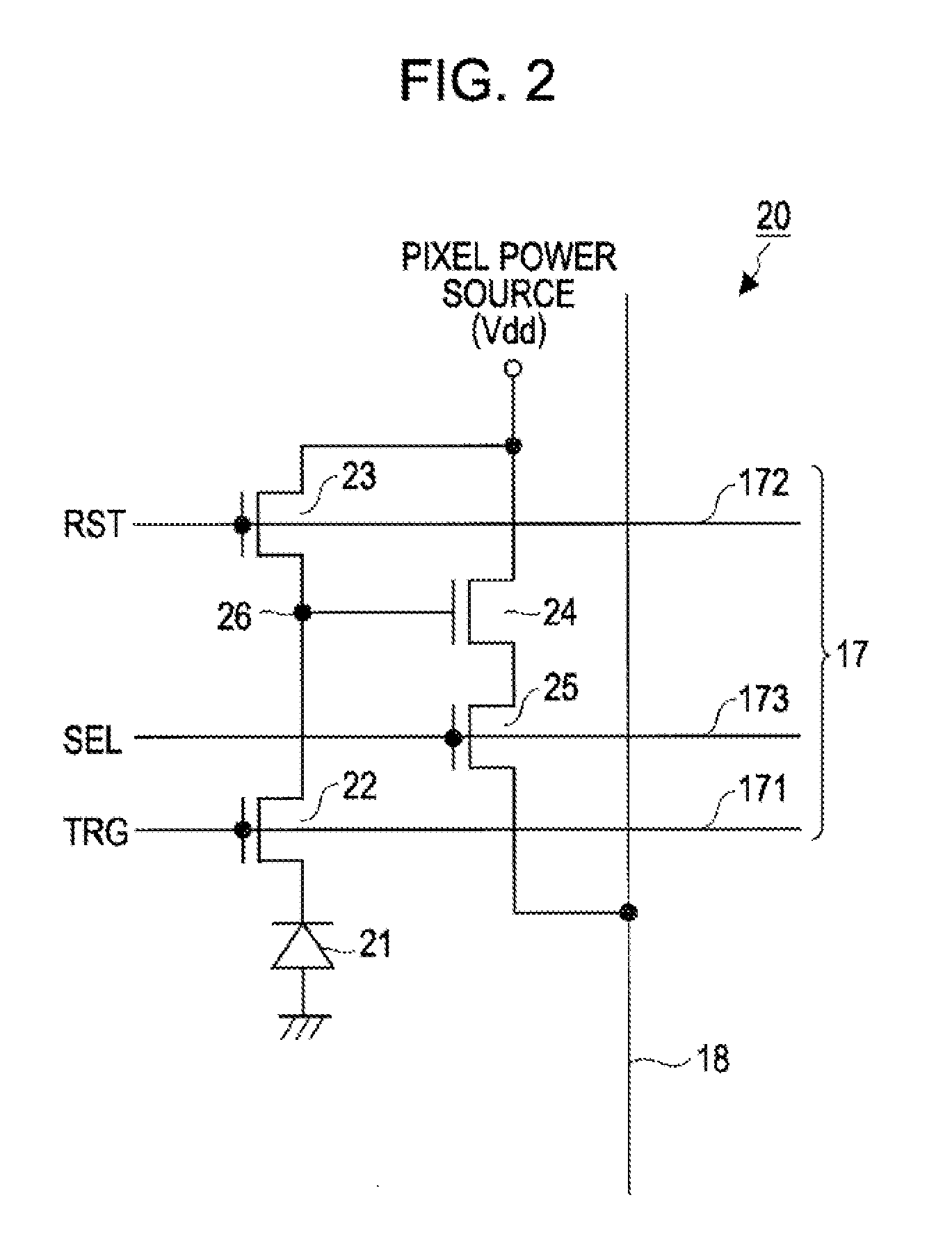 Solid-state imaging device, method of driving the same, and electronic system including the device