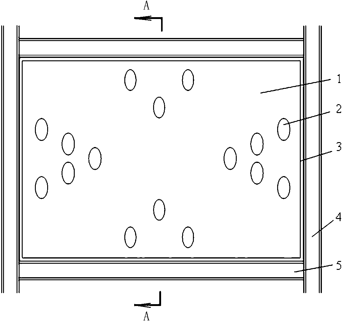 Partitioning hole-arrangement energy-consumption steel sheet wall