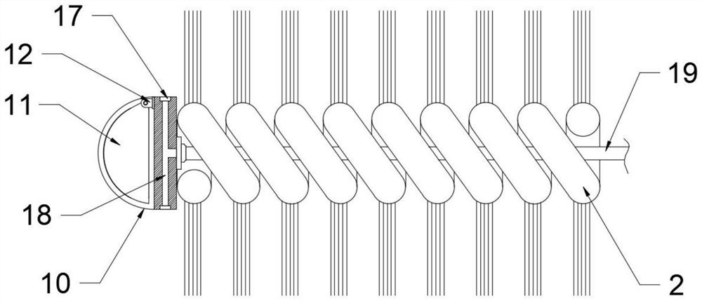 A device and method for cleaning and scraping the inner wall of a geothermal pipe