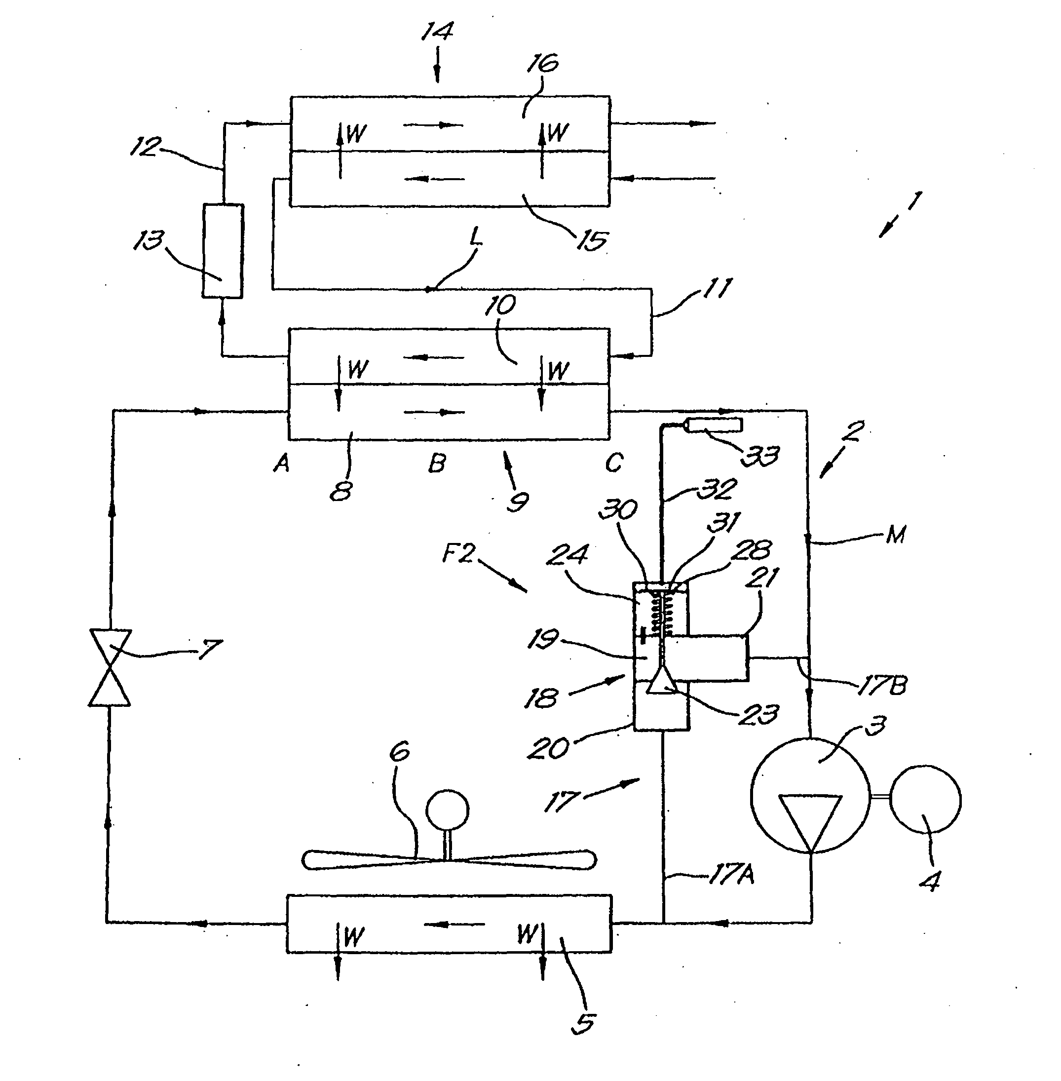 Device and method for cool drying a gas