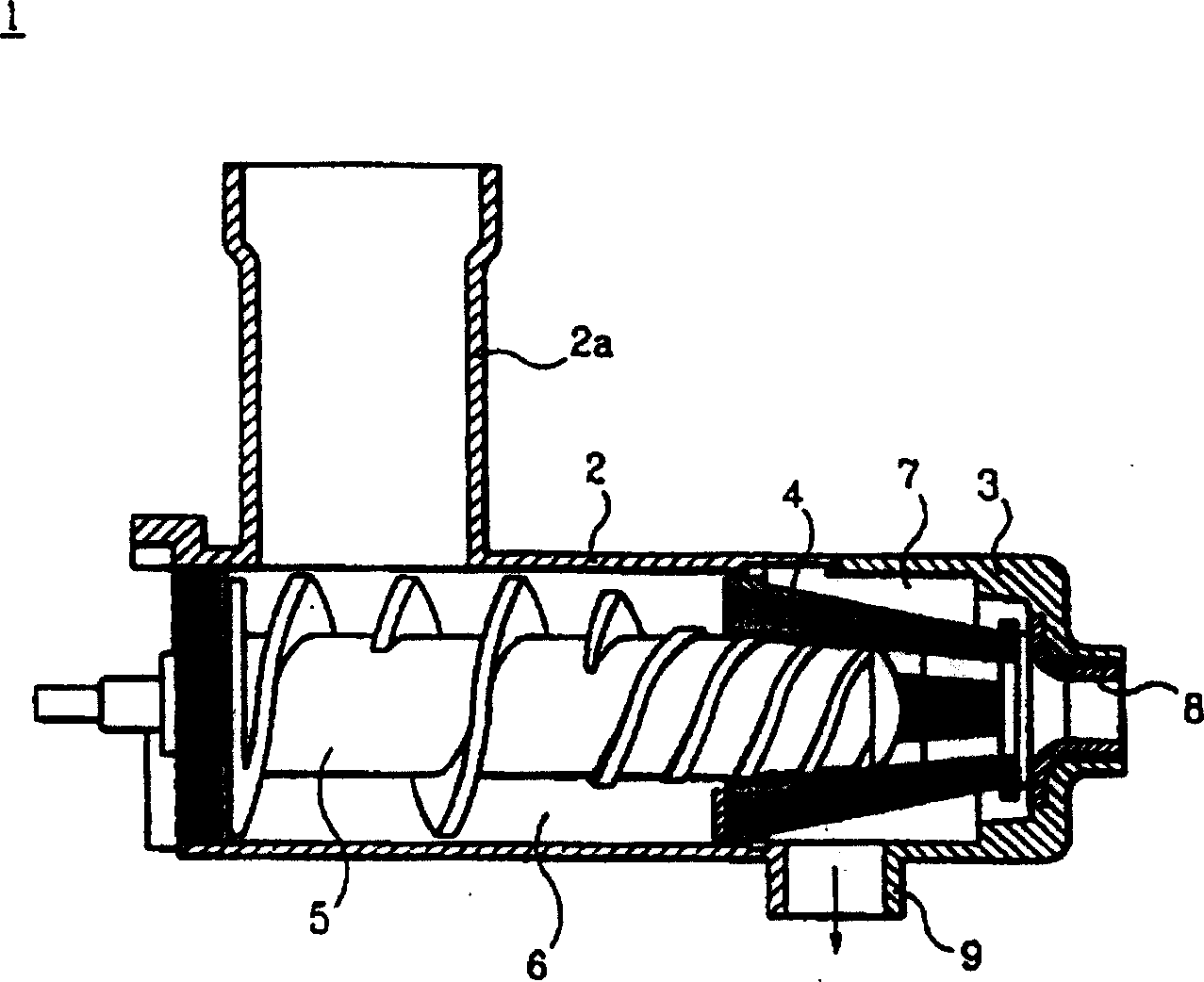 Juice extractor having outlet for discharging juice