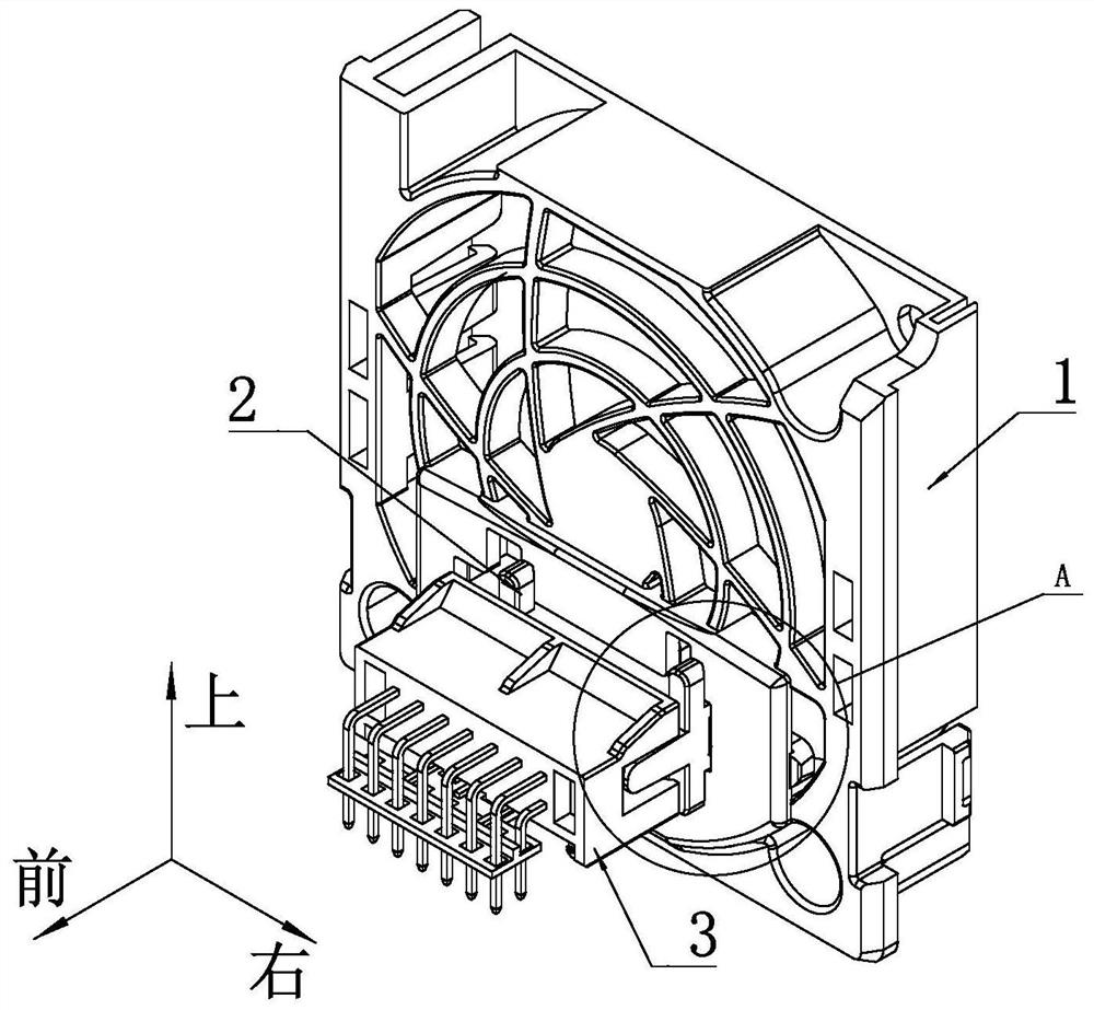 Tool-free mounting structure of fan connector
