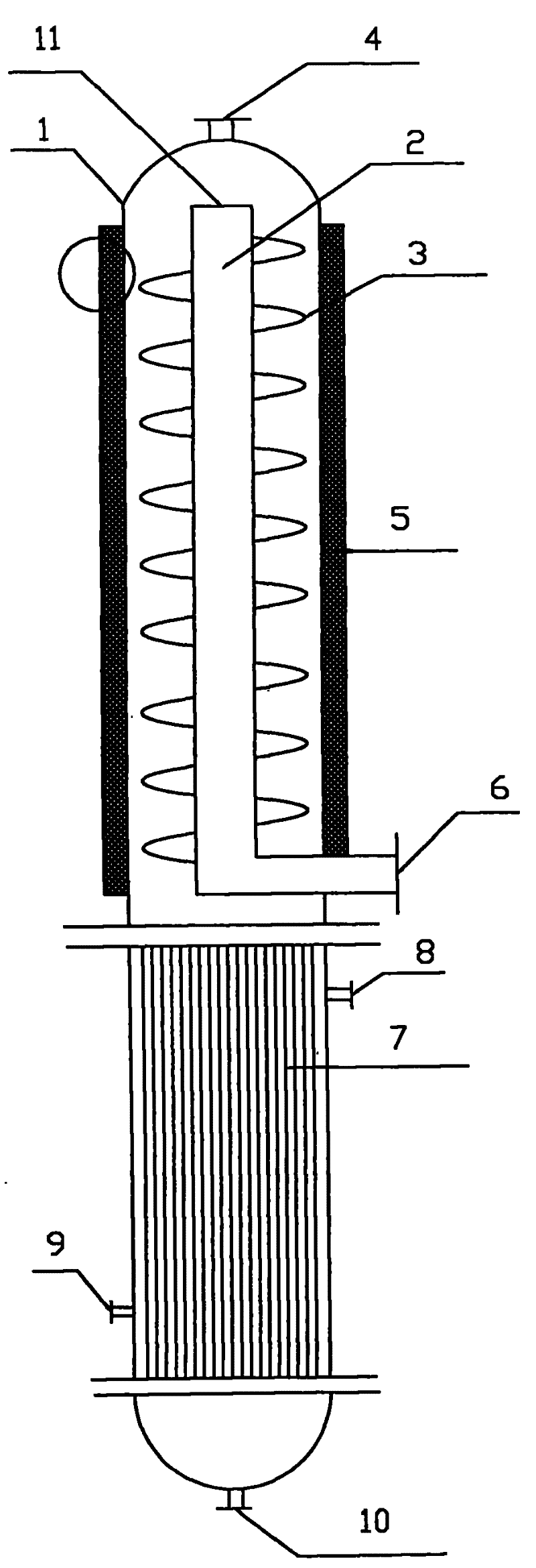 Process for preparing undecylenic acid by scission of castor oil