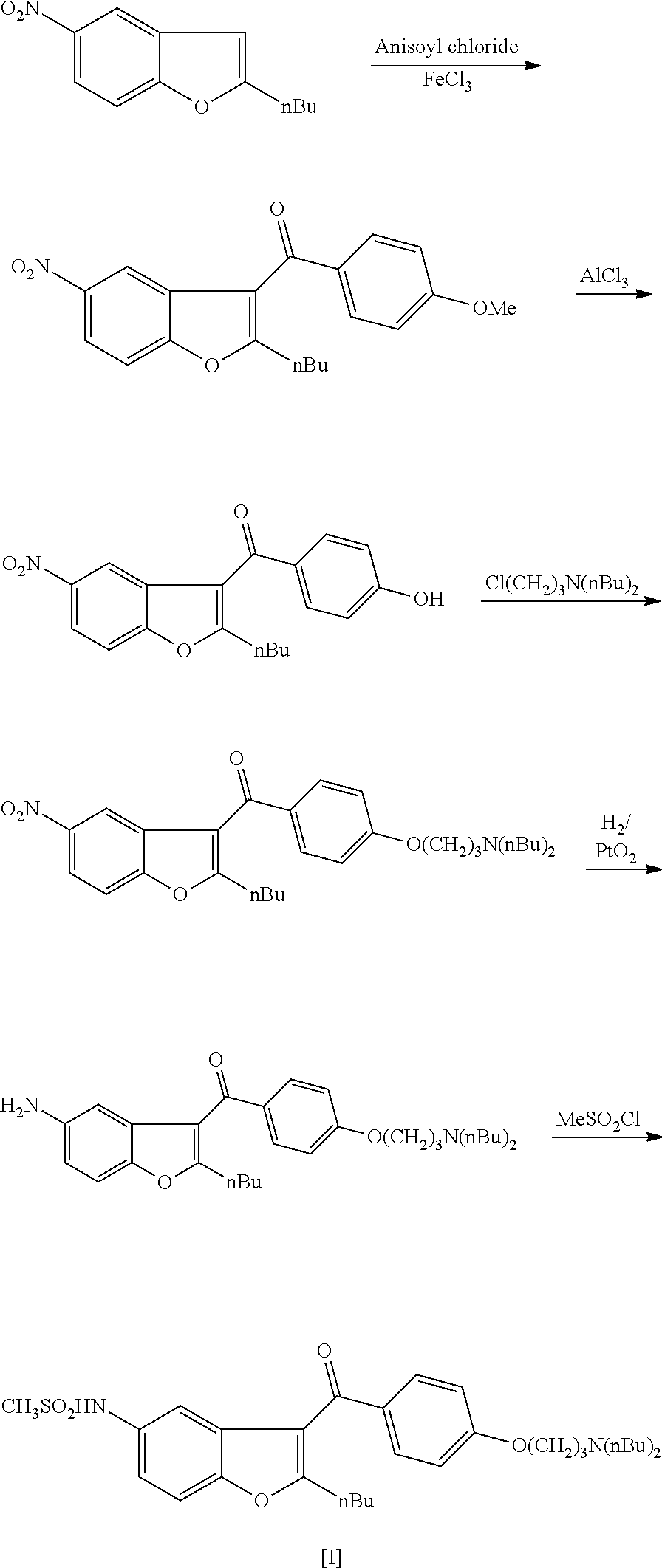 Process for preparation of dronedarone by grignard reaction