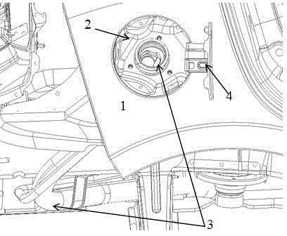 Fixing device and method for electric vehicle charging port assembly socket with wiring harness