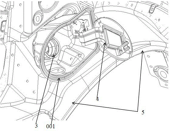Fixing device and method for electric vehicle charging port assembly socket with wiring harness
