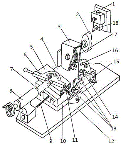 Device used for machining end face cam