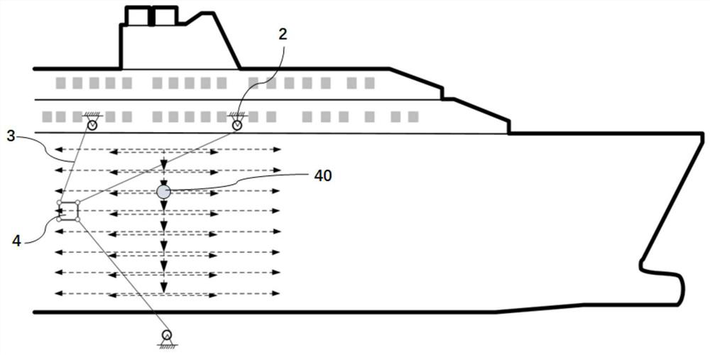A trajectory planning method for over-span spraying of a cable-parallel robot for ships
