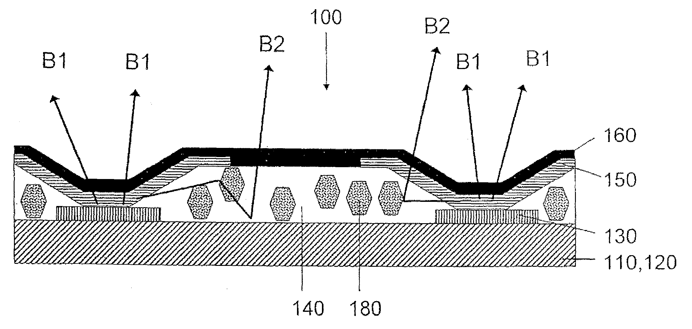 Component Based on Organic Light-Emitting Diodes and Method For Producing the Same