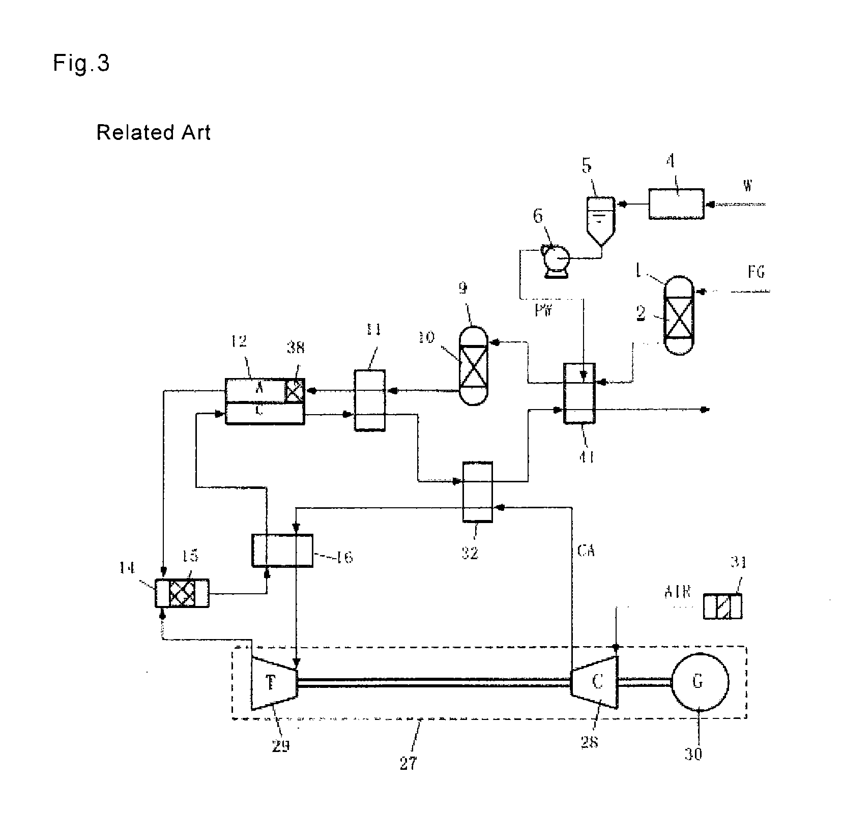 Mcfc power generation system and method for operating same